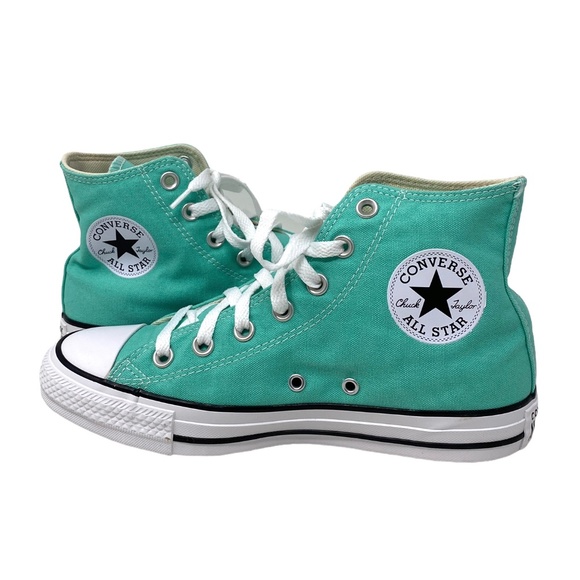 Converse Ctas High Top Women's Shoes Canvas Green Sneakers Skateboarding A03796F - Picture 2 of 11